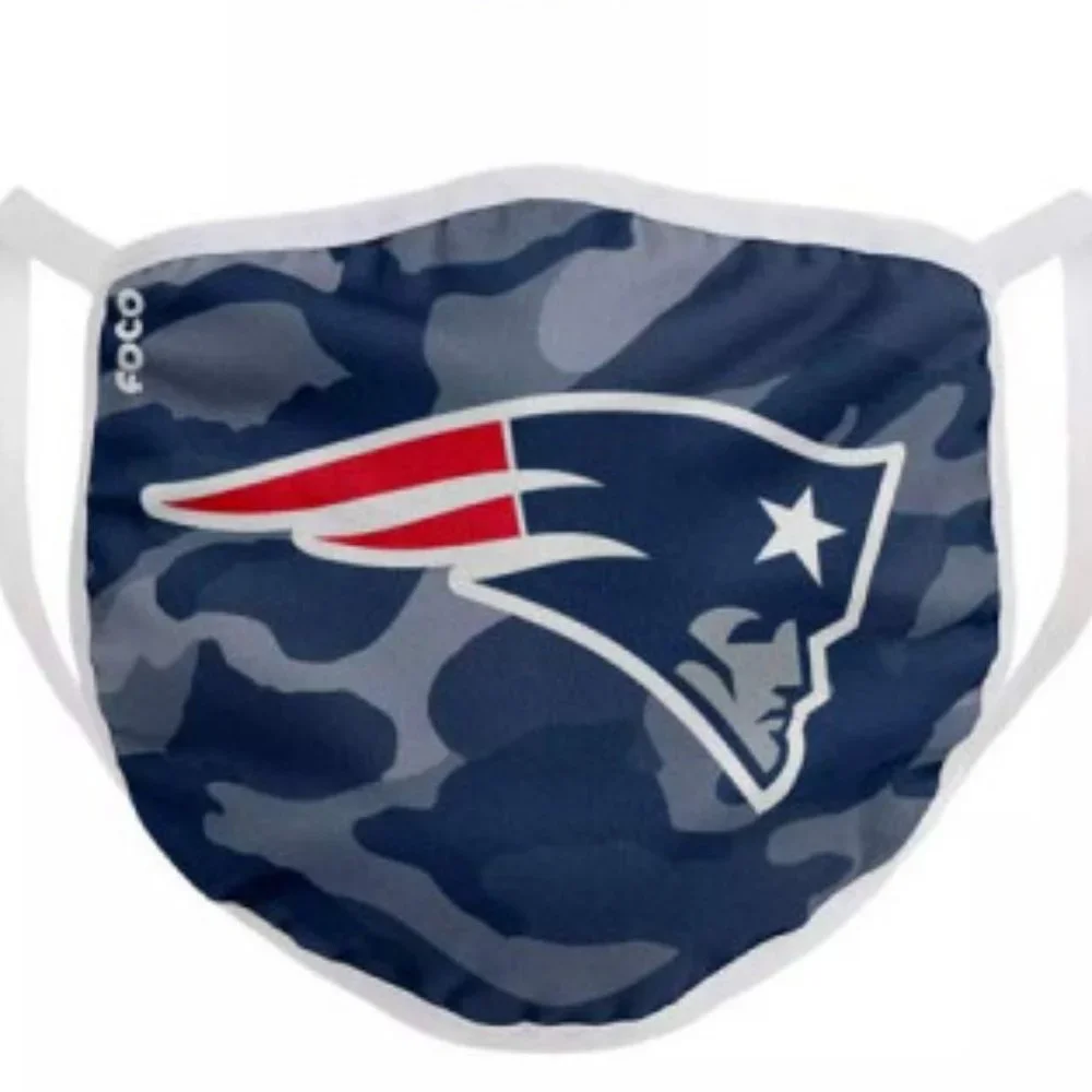New 2 Pack Of NFL New England Patriots Face Covering
